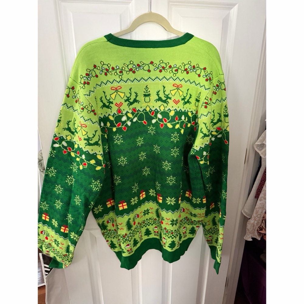 Grinch Ugly Christmas Sweater - Picture 4 of 4